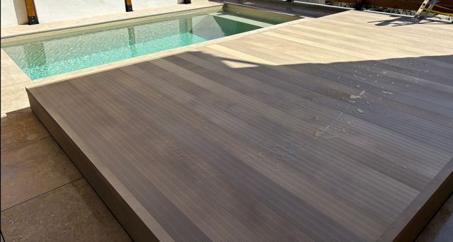 TERRASSE EN LAME ALUMINIUM /  TERRASSE EN LAME ALUMINIUM COULISSANTE
