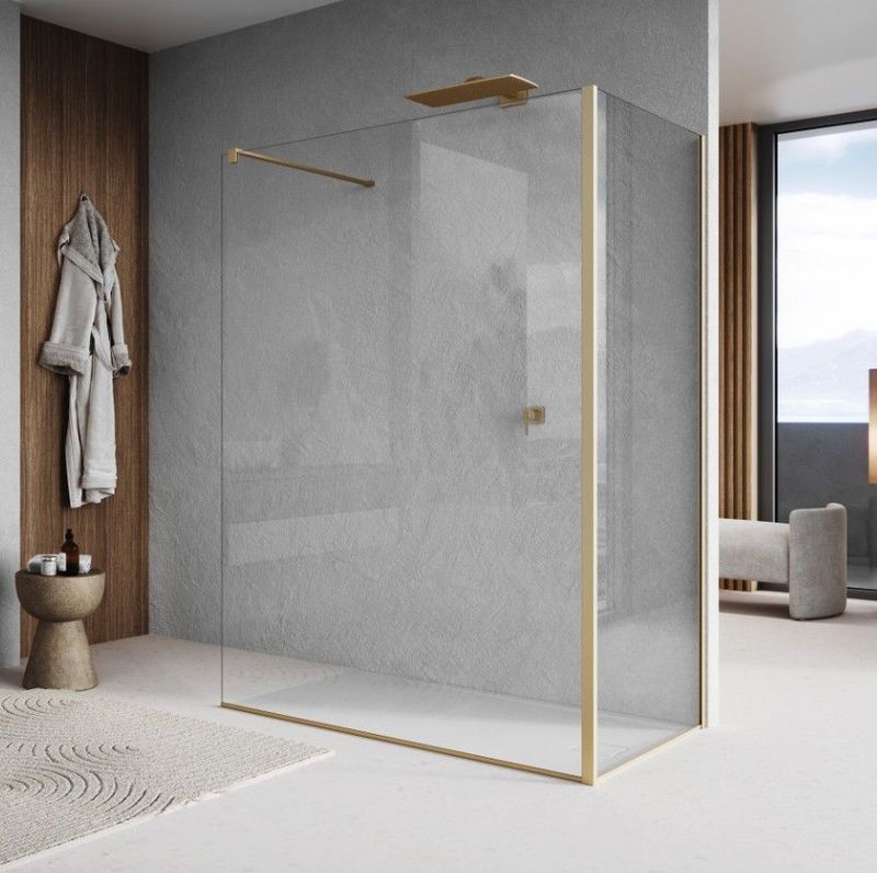 CAA Paroi élégante fixe avec profilé mural épaisseur 8 mm hauteur 2000 mm