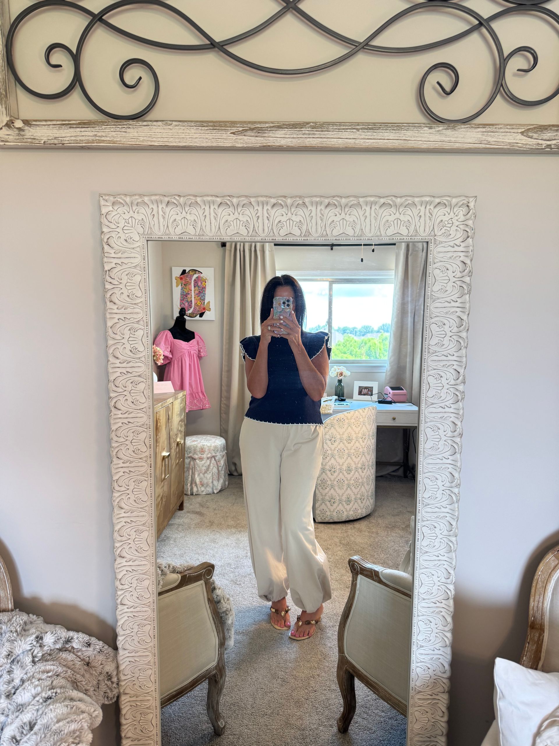 Bone Color Pocket Jogger pants