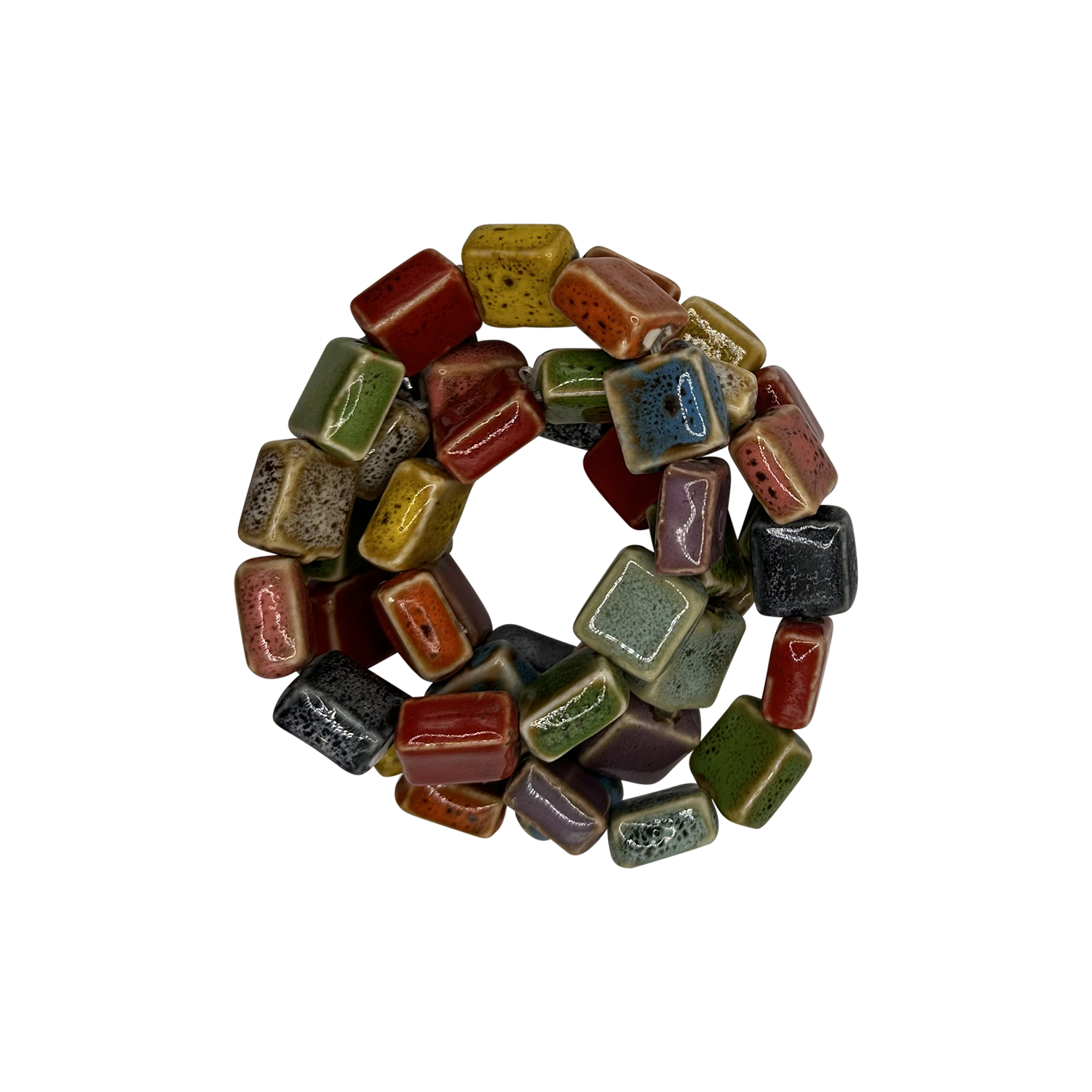 Solid and *NEW* Multi-Color Clay Beaded Stretch Bracelets