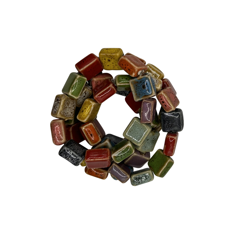 Solid and *NEW* Multi-Color Clay Beaded Stretch Bracelets