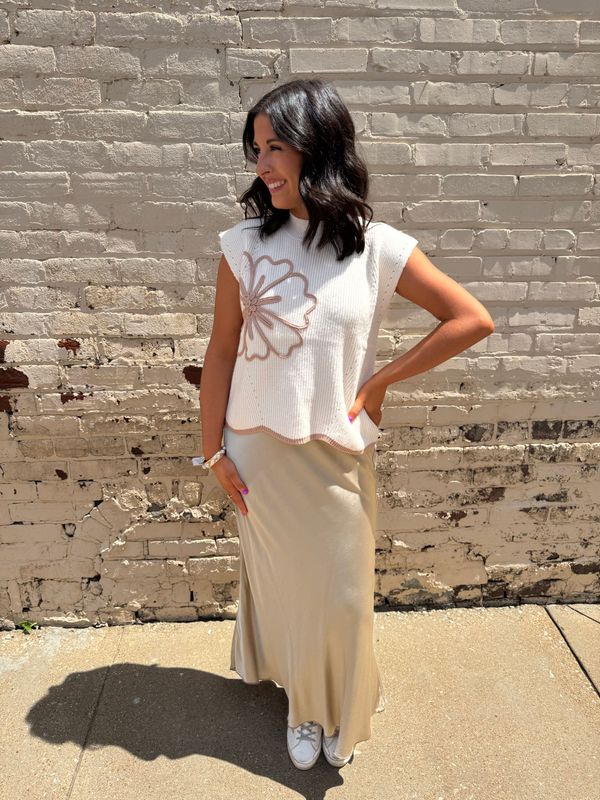 Lt. Taupe Drop Shoulder Sweater