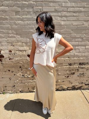 Lt. Taupe Drop Shoulder Sweater