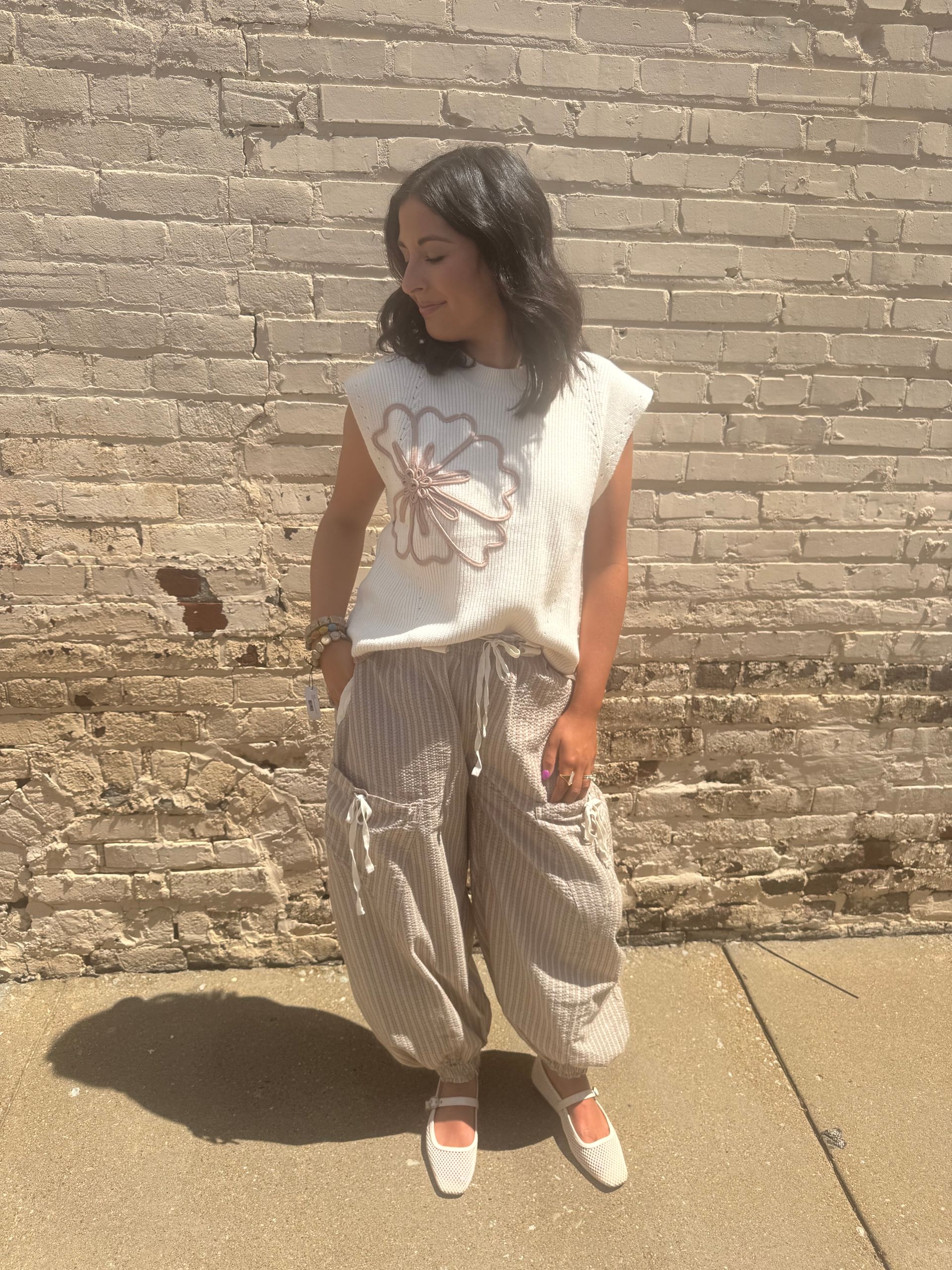 Lt. Taupe Drop Shoulder Sweater