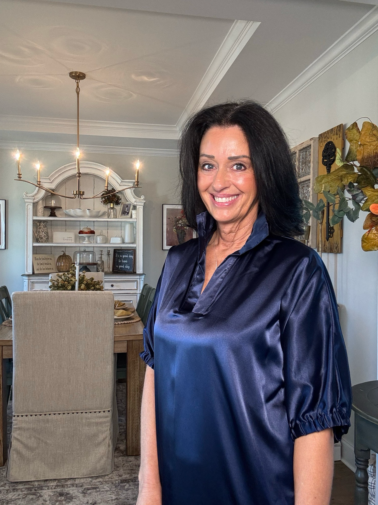 Adrienne Blakely Navy Dress