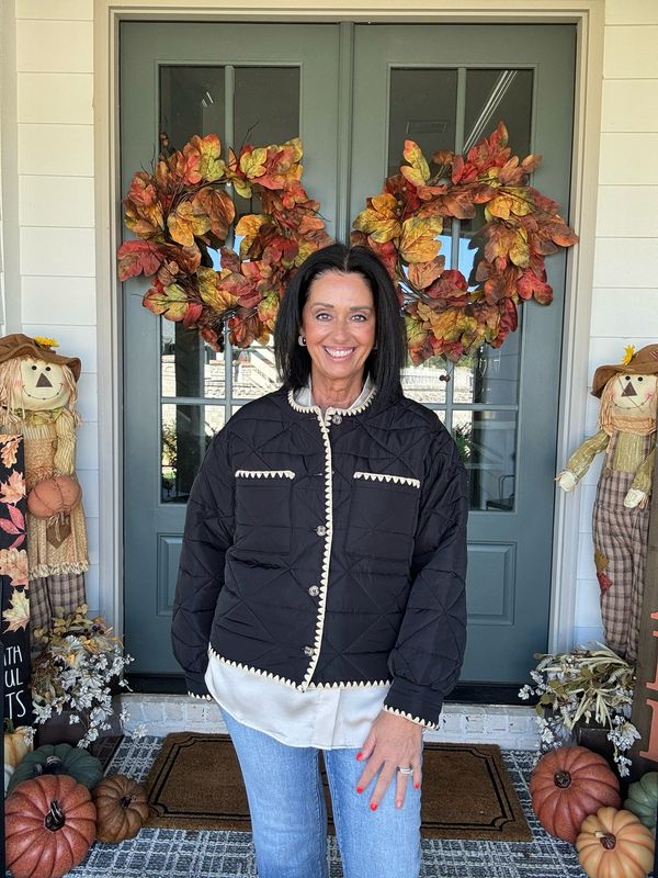 Entro Classic Charm Black Quilted Jacket