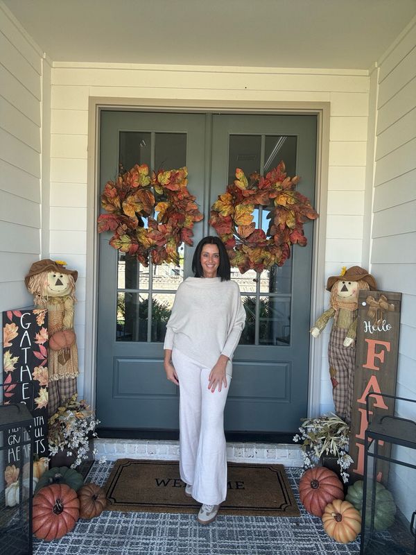 Milio Milano Beige Knit Flare Pants