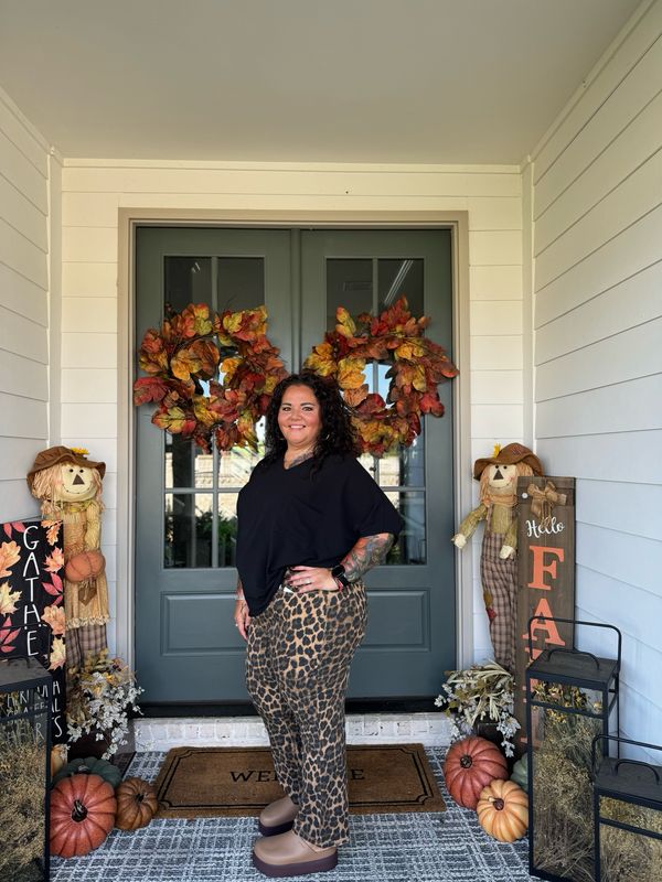 Flying Monkey Leopard Flare Jeans