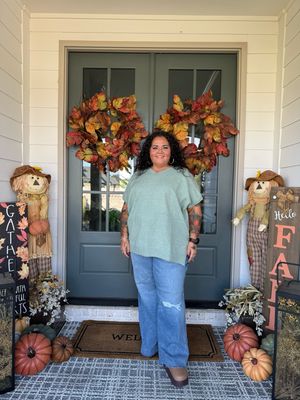 Sage V-neck Half Sleeve Knit Top Sage V-neck Half Sleeve Knit Top