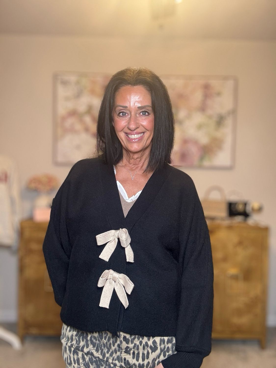 Black front bow sweater Black front bow sweater