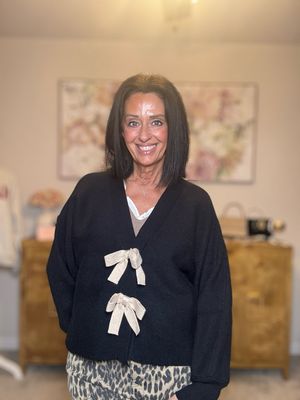 Black front bow sweater Black front bow sweater