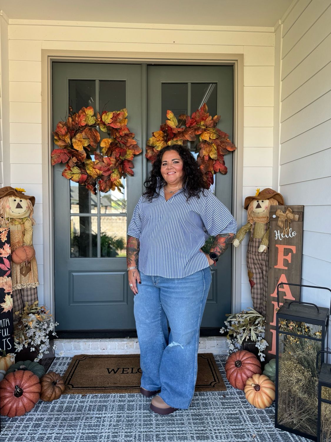 Judy Blue Vintage Wash Wide Leg Distressed Jeans Judy Blue Vintage Wash Wide Leg Distressed Jeans
