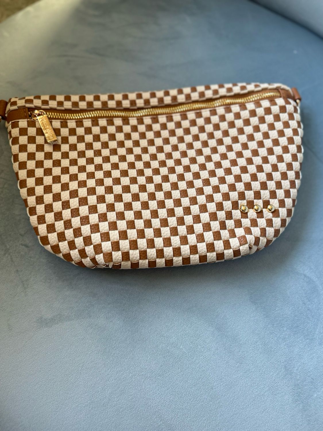 Westlyn Checkered Woven Bum Bag Westlyn Checkered Woven Bum Bag
