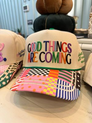 Good Things Are Coming Colorful Hat