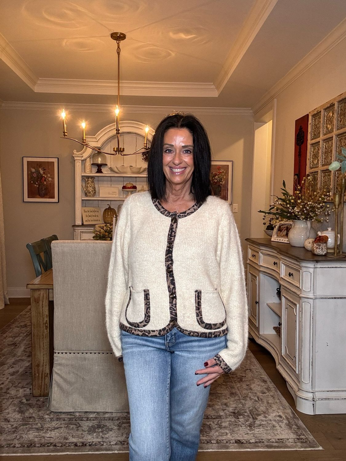 Strut And bolt Leopard Sweater