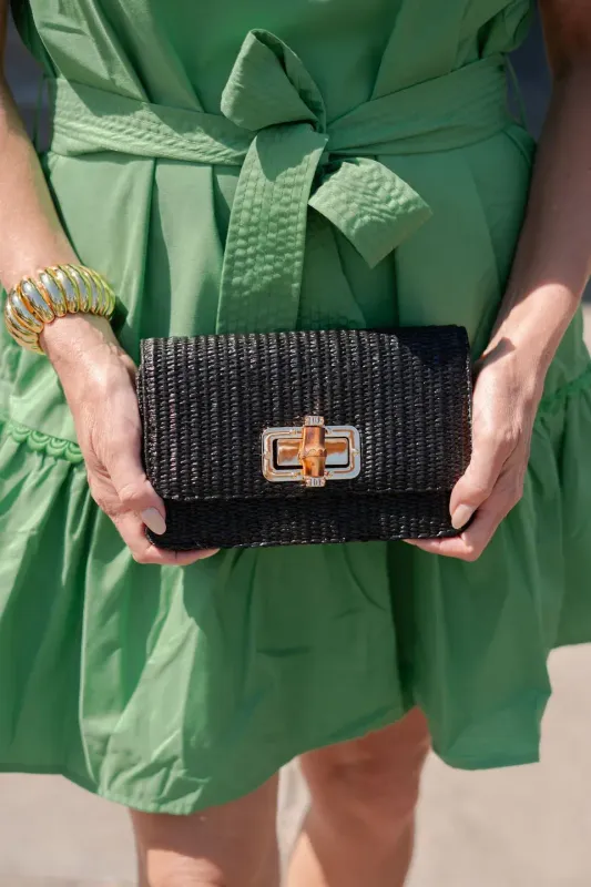 Lisi Lerch - Black Lilly Clutch