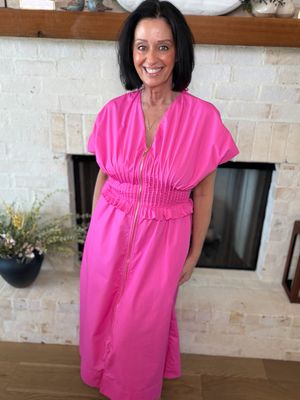 Entro Hot Pink Maxi Dress Entro Hot Pink Maxi Dress