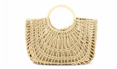 Semi-circle Straw Bag