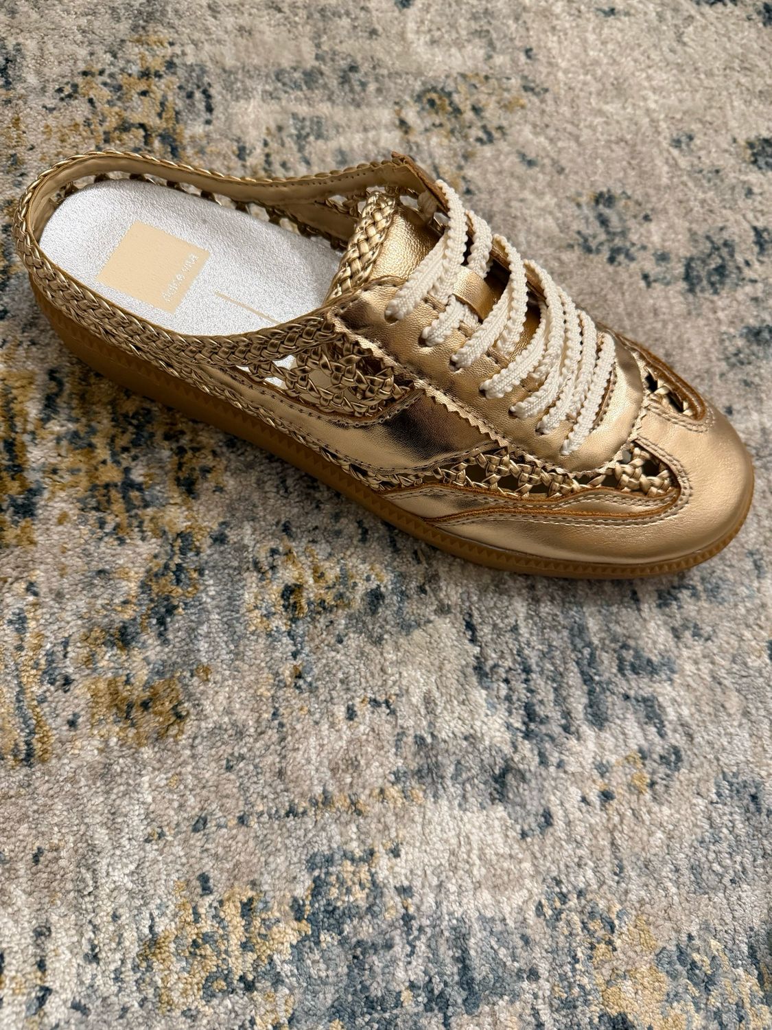 Dolce Vita Notice Gold Woven Sneaker
