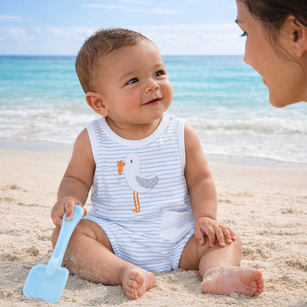 Magnolia Baby Seabird Shores Applique Bubble