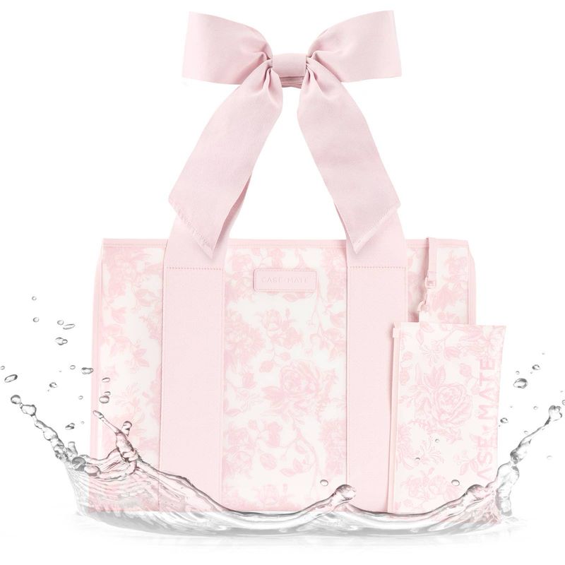 Case-Mate Afternoon Rosé Bow Jelly Tote Bag