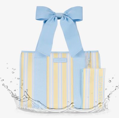 Case-Mate Cabana Stripe Bow Jelly Tote Bag