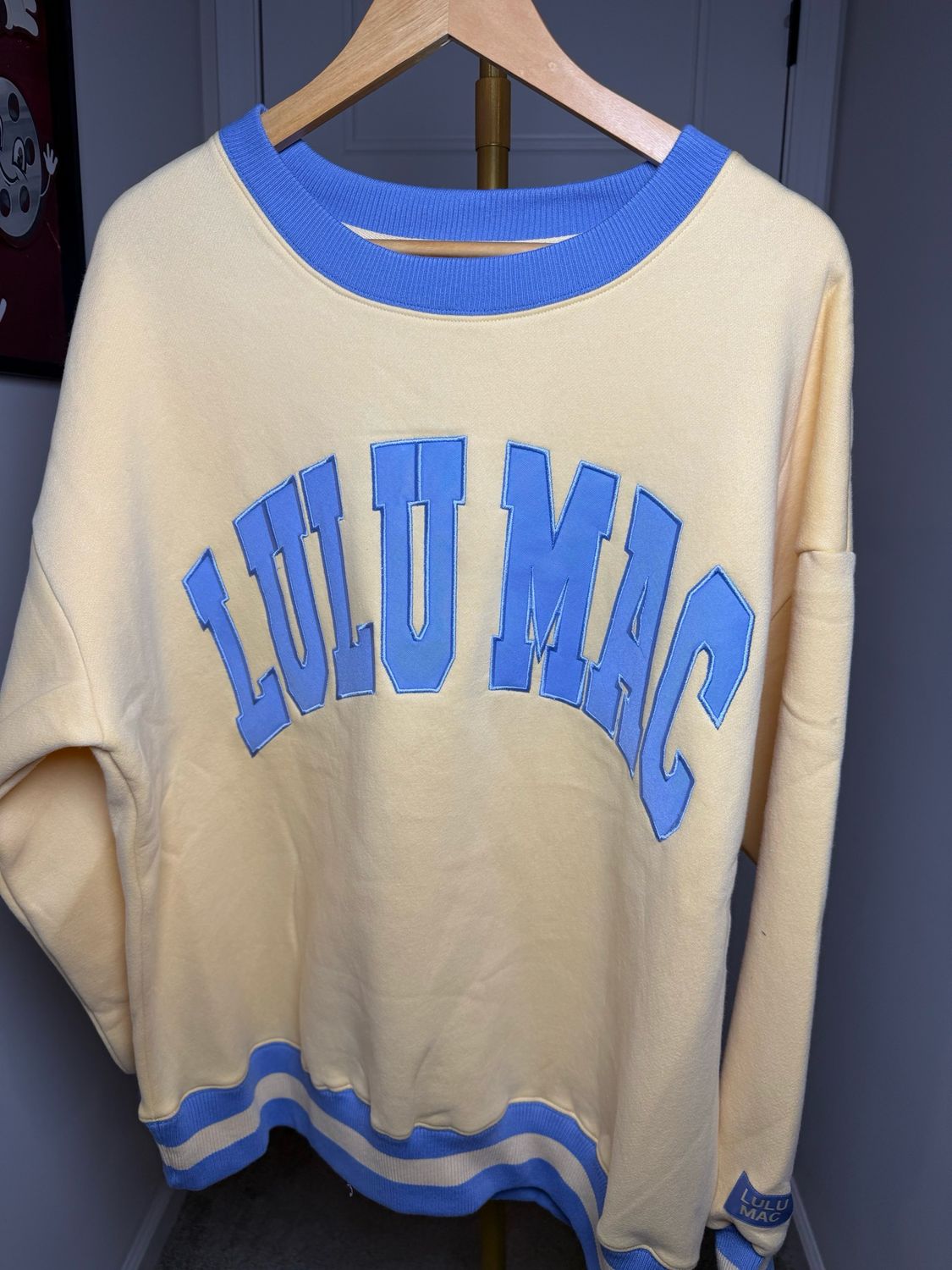 Lulu Mac Yellow/blue Sweat Shirt