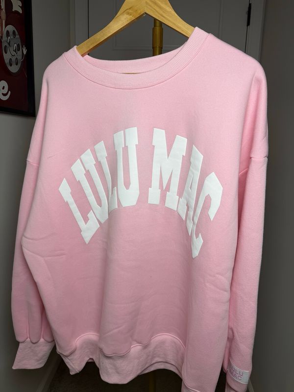 Lulu Mac Pink With White Letters