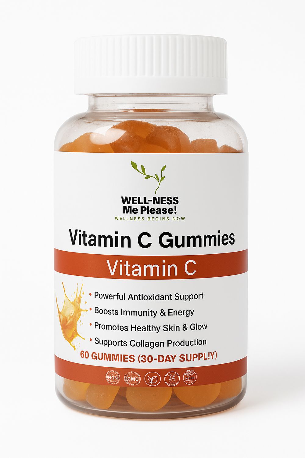 Vitamin C Gummies – 30-Day Supply (60 Gummies)