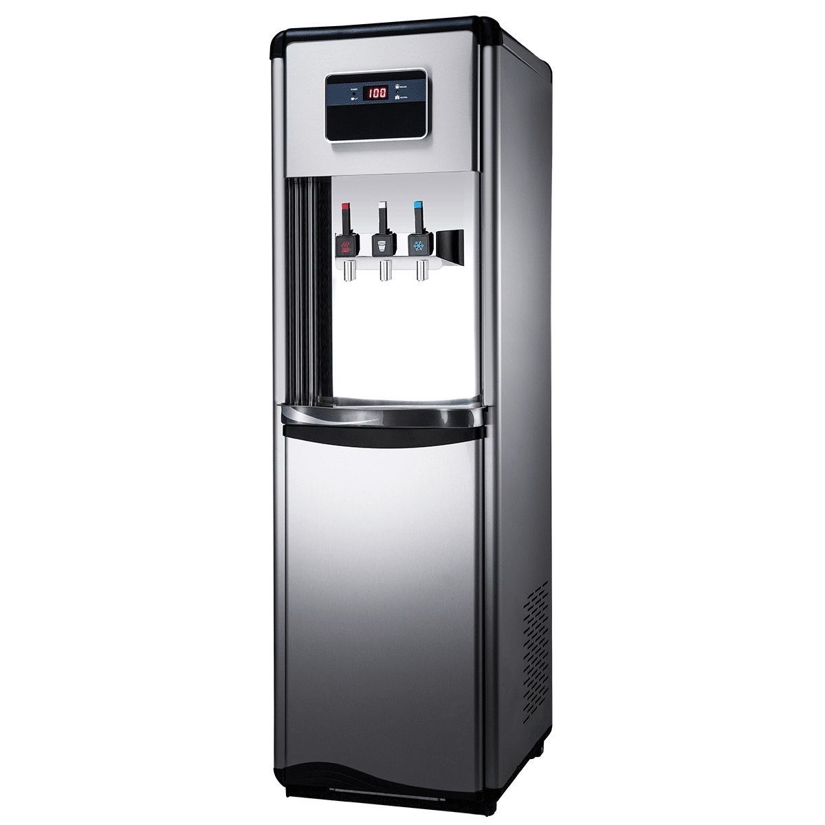 H2OGO SteelFlow Water Dispenser with Bottom Loading and LED Display