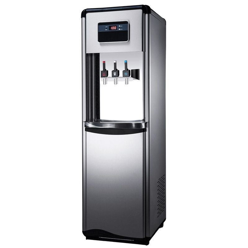 H2OGO SteelFlow Water Dispenser with Bottom Loading and LED Display