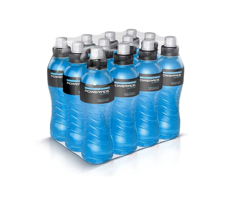 Powerade Sports Drink Blue, 12 x 0.5L