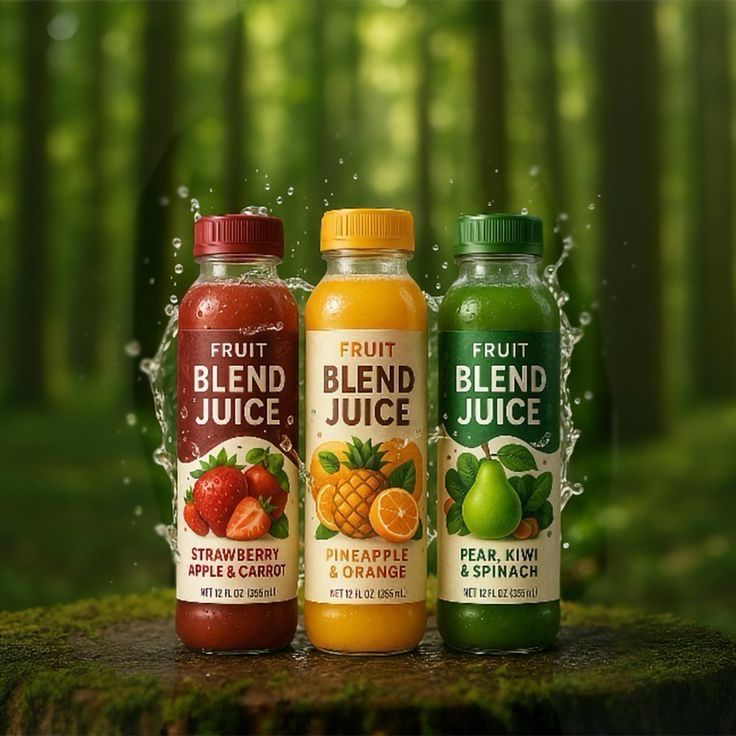 Fruit Blend Juice – Premium 3-Flavor Set