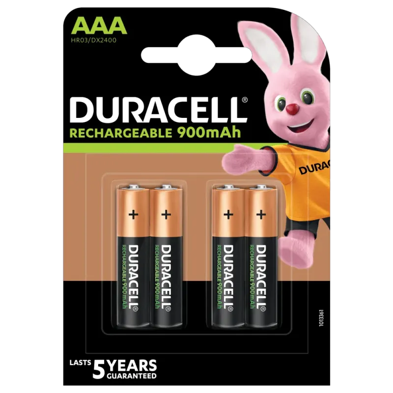 Duracell AAA 900mAh NiMh BP-4 Precharged
