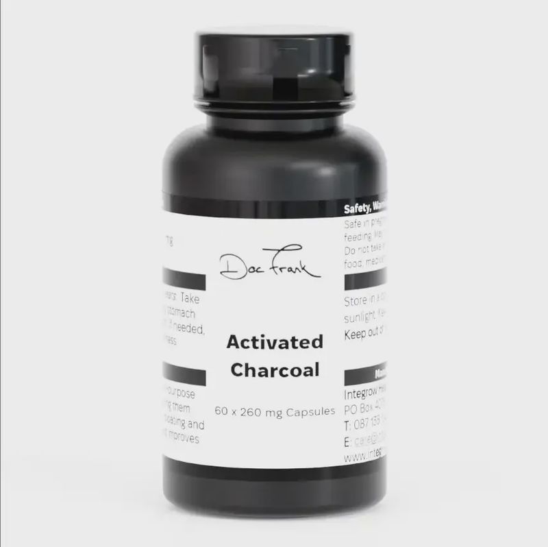 Activated Charcoal 260 mg x 60 capsules