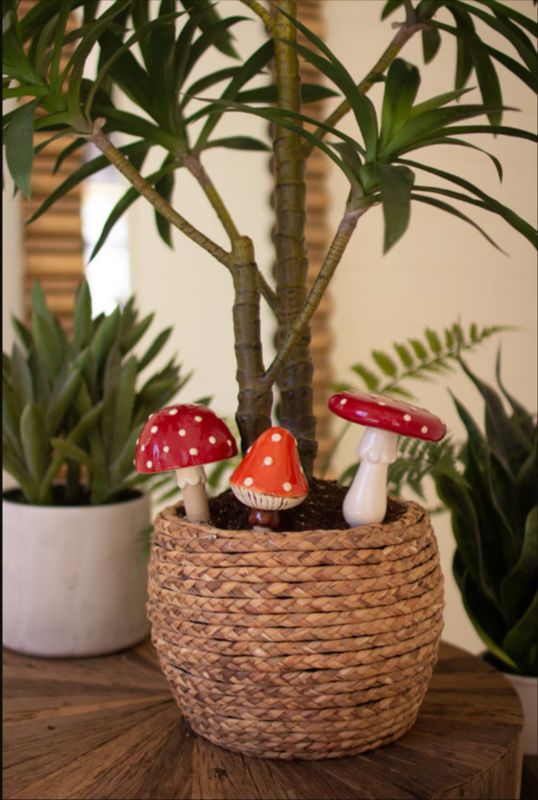Ceramic Mushroom Plant Sticks