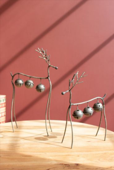 Wire Reindeer with Bells