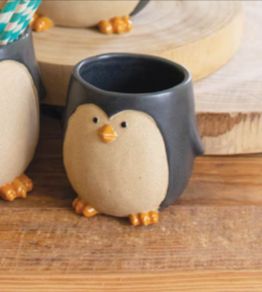 Ceramic Penguin Planter, Size: small