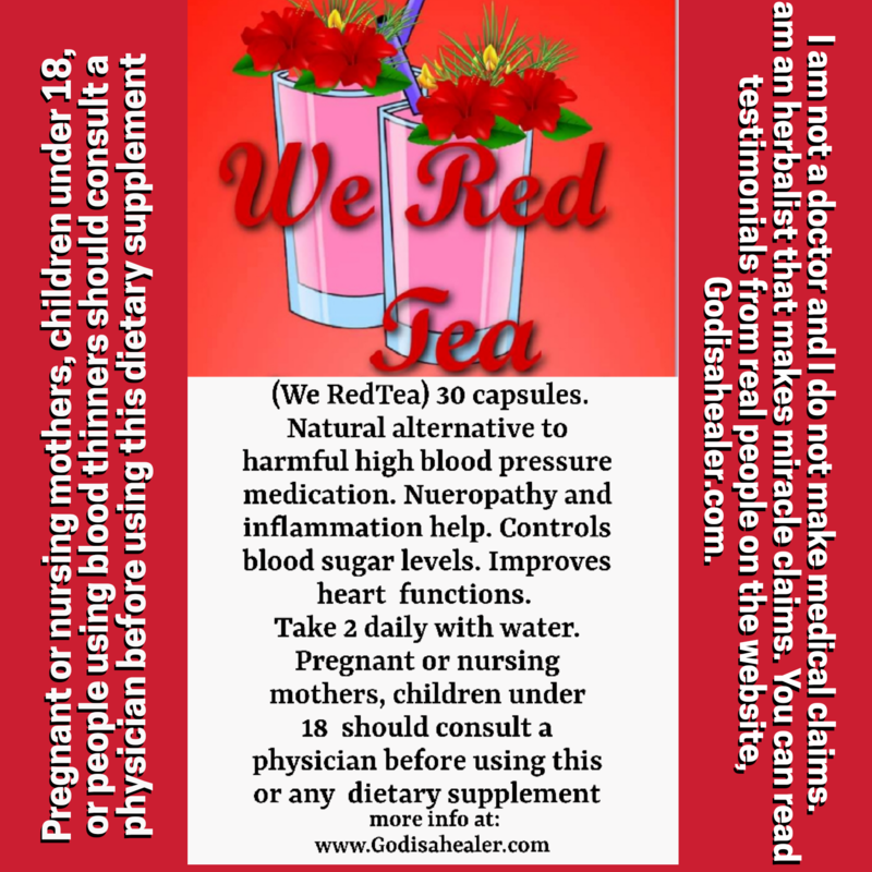 (We RedTea) 30 capsules.