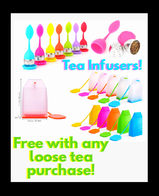 Silicone Tea Infusers. Assorted Colors Selected Randomly