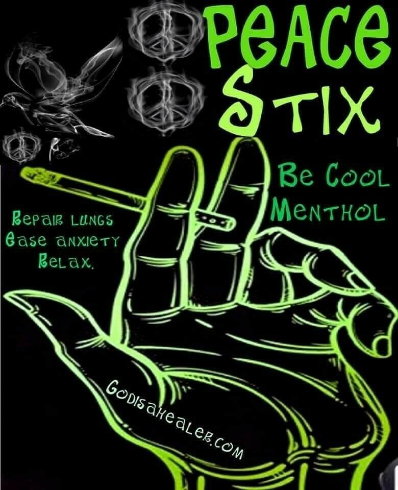 Peace Stix Menthol SAMPLE 3 pack Perfect alternative to smoking tobacco with nicotine.