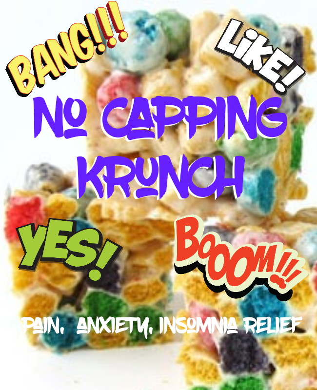 Eddie Bull's Medibles Cereal Bars (No Cappin  Krunch)  ( very high Cbd content!)