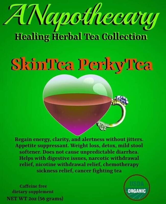  Skintea Perkytea All Natural Weightloss Detox Energy Tea BREWED BY ME (Women)