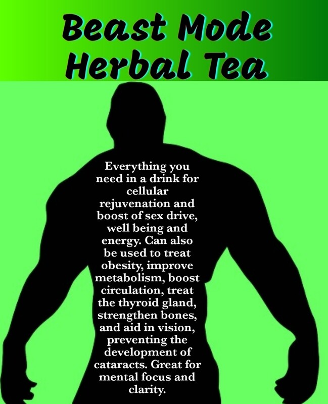 Beastmode Brewed Tea  FOR MEN ONLY!  No shipping!!!