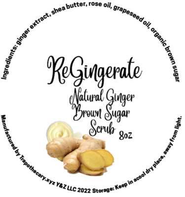 ReGingerate Natural Ginger Brown Sugar Scrub 8oz