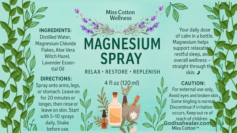 Miss Cotton Wellness Magnesium Spray