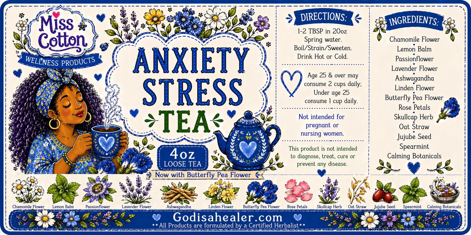 Anxiety/Stress Relief Tea 4oz