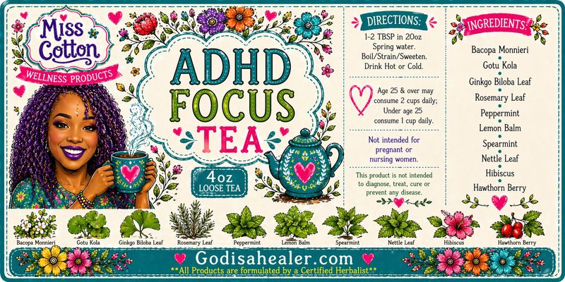 ADHD/Focus Memory Tea 4oz