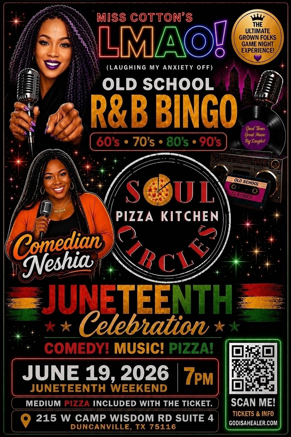 Comedy,R&amp;B Bingo, and Food