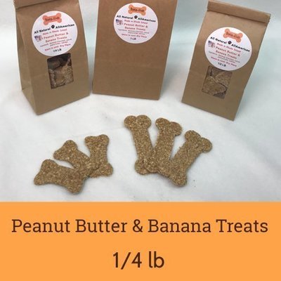 Peanut Butter & Banana Treats - 1/4 lb